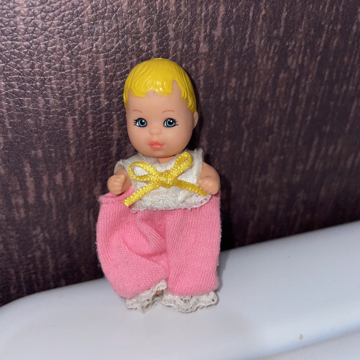 Vintage Barbie 1973 Baby Krissy Doll Molded Hair Blonde Blue Eyes