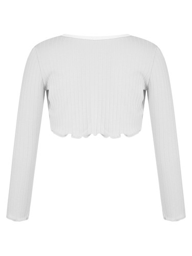 Girls Cardigan Yoga Shrugs Elegant Crop Top Exercise Bolero Soft Sweaters Dance - Picture 25 of 66