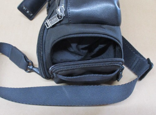 TUMI ALPHA BRAVO WAIST CROSS BODY BAG - BLACK WITH TAG - Picture 6 of 14