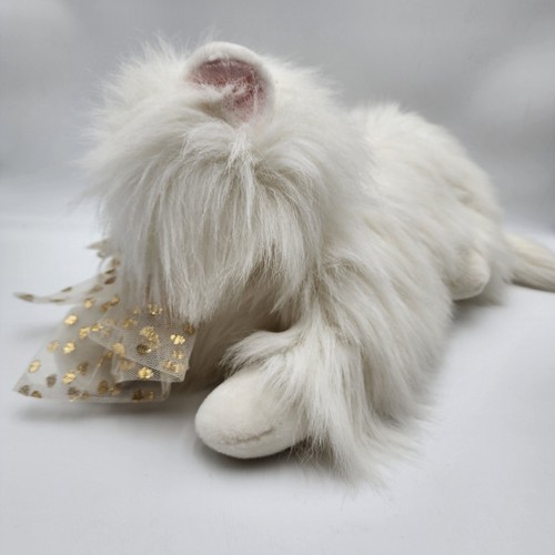 Vintage Commonwealth White Fluffy Persian Cat Plush Soft Stuffed Animal Toy - Picture 7 of 12