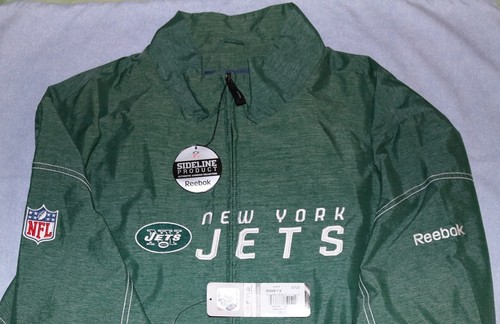 NEW YORK JETS REEBOK XL SIDELINE JACKET FULL ZIP GREEN New w/tags $75. - Picture 3 of 3
