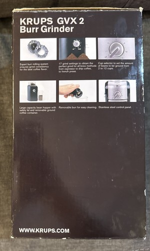 Krups Gratmühle Kaffeemühle, schwarz - Bild 4 von 4