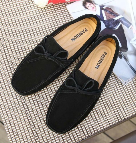 Men Casual Moccasins Driving Loafers Suede Leather Slip On Penny Shoes new - Picture 14 of 21