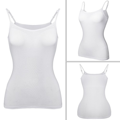 Women Shapewear Camisole with Built in Bra Tummy Control Shaper Compression Tops - Picture 30 of 52
