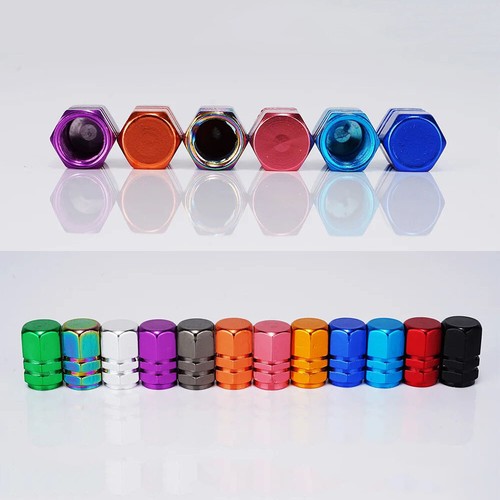 1PC Aluminum Car Tire Valve Caps Tyre Valve Stem Cover Air Dust Wheel Rim 〼 - Picture 3 of 28