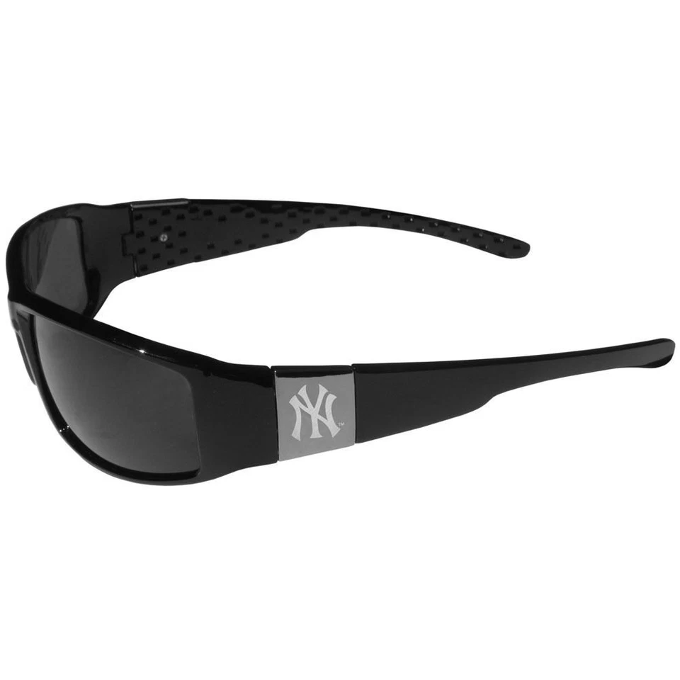 New York Yankees Chrome Wrap Sunglasses MLB Licensed Baseball Eyewear - Image 2 of 3