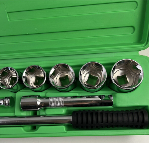 Grip 16-Piece/17 with Case- 6-Point Socket Set with Round Head Ratchet NEW - Picture 17 of 24