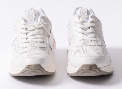 Tamaris Sneaker Wieß - Silberne Damen Schuhe mit Schnürung EU Gr 39 OUTLET NEU - Bild 2 von 4