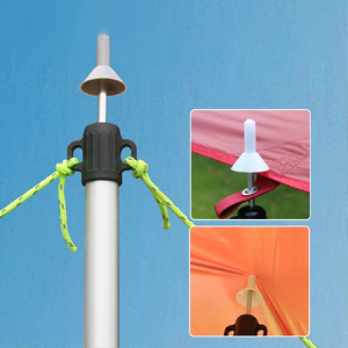 2x/4x/8x Zeltstange Zeltstangenspanner für Tent Teleskop Halter Alu 90-230cm - Bild 10 von 16