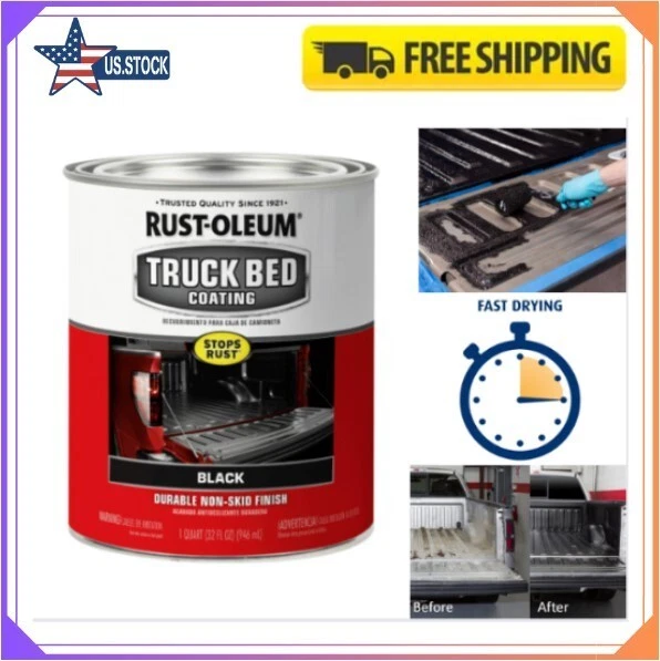 RustOleum Automotive 124 Black Truck Bed Coating (2Pack), 53 OFF