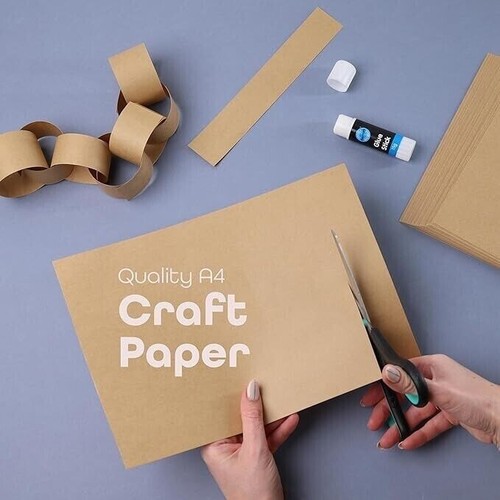 50 Sheet A4 Brown Craft Paper Cards Perfect for small gift wrapping and card - Picture 4 of 5