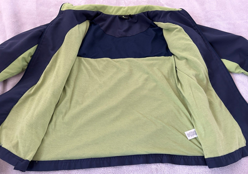 TEK Gear Jacket Lightweight Windbreaker Women's Size Medium Blue Neon Green - Picture 10 of 13