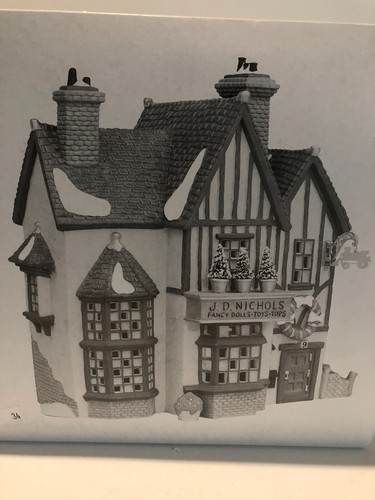Dept 56 J D Nichols Toy Shop Christmas Snow Dickens Heritage Village Orig, 48.00 - Picture 2 of 8
