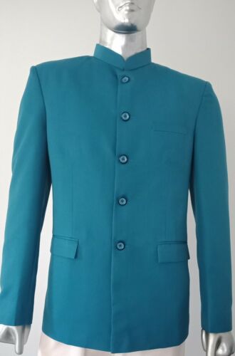 Men's Designer Jodhpuri Suit Blazer Party Wear Wedding Blazer Nehru Jacket - Picture 10 of 14