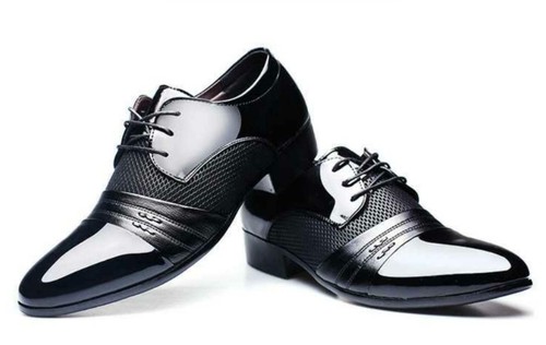 Men's Leather Shoes Pointed Toe Breathable Wear Resistant Business Dress Shoes A - Picture 18 of 29