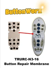 Button Repair Pad TRURC-N3-16 TRUN2-FM Remote Sealy Customatic REFLEXION RIZE