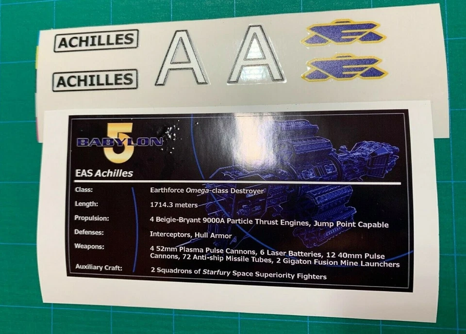 Custom Stickers for MOC Babylon 5 Omega Class Destroyer - Image 2 of 4