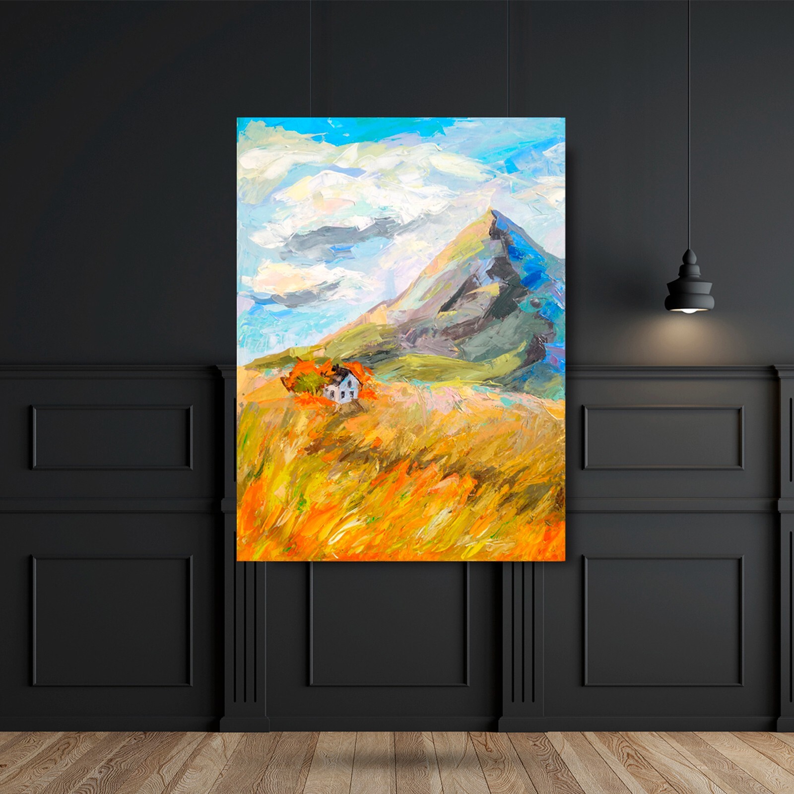 Original Acrylic Painting Italy Wall Art 3D Landscape Painting