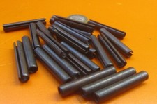 Steel Slotted Roll Spring Pin, 1/4" Dia x 1 1/2" Length, 100 pcs