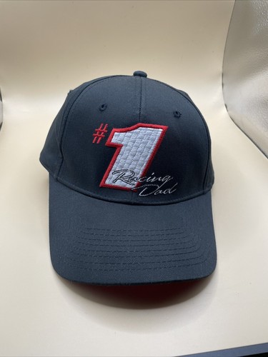 Men’s #1 Racing Dad- Signatures Black/Red Embroidered Hat- Cap Adjustable NEW - 第 1/8 張圖片