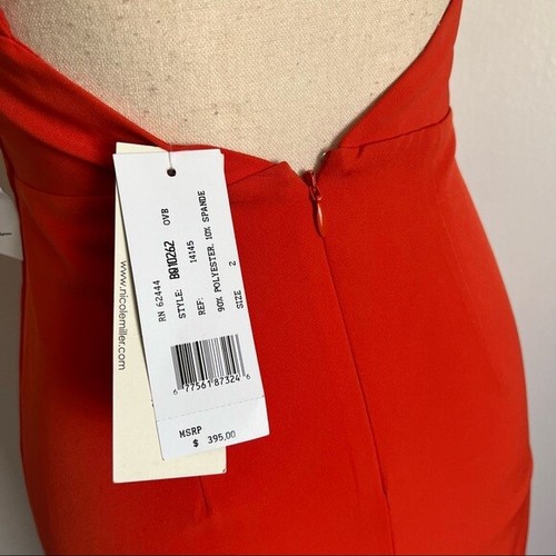 Nicole Miller Collection Colour Block Long Ruffle Evening Maxi Dress Size 2 - Picture 5 of 12