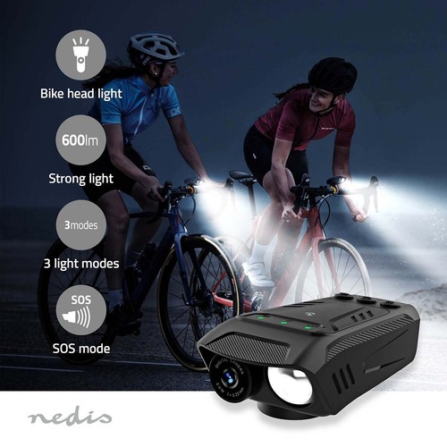 Multifunctional 3-in-1 Full HD Cycling Camera with Bike LED Head Light and Horn - Picture 8 of 12