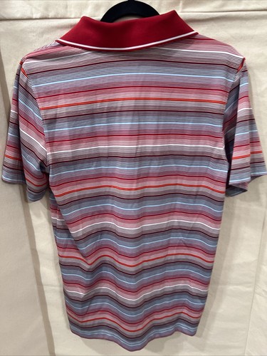 Nike Golf Tour Performance DRI FIT Polo Shirt Striped Short Sleeve SZ Medium M - Picture 4 of 6
