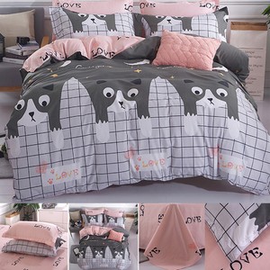 3pcs-Bedding-Set-Cute-cat-Print-Bedsheet-Quilt-Cover-Duvet-Cover-amp-Pillowcases