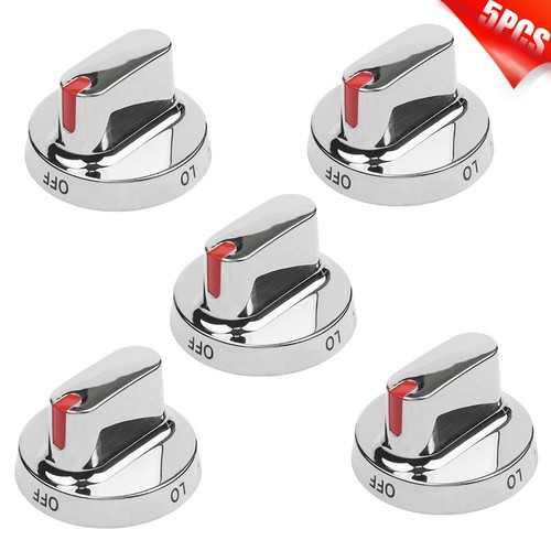 5 Pcs DG64-00473A NEW OEM Range stove Burner Knob Stainless Steel For Samsung - Picture 9 of 12