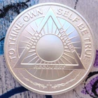 1 oz. SOBRIETY COIN - SERENITY PRAYER rounds BU .999 fine silver