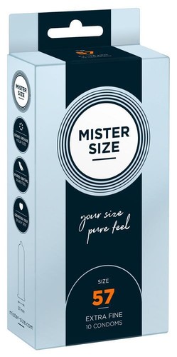 Condón Mister Size Condón 57MM 3 10 36 Pieza Superfino Individual Tamaño - Imagen 7 de 12