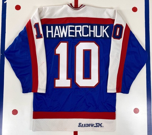 Winnipeg Jets Dale Hawerchuk Vintage Authentic 1981-3 Sandow SK Hockey Trikot 44 - Bild 2 von 12