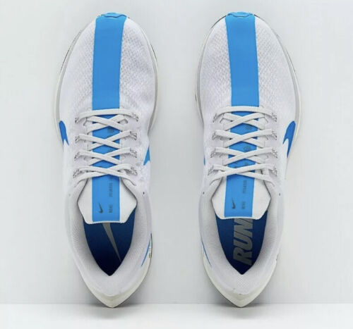 Nike Zoom Pegasus 35 Turbo White Blue Hero Men's Running Trainers - AJ4114-140 - Picture 7 of 9