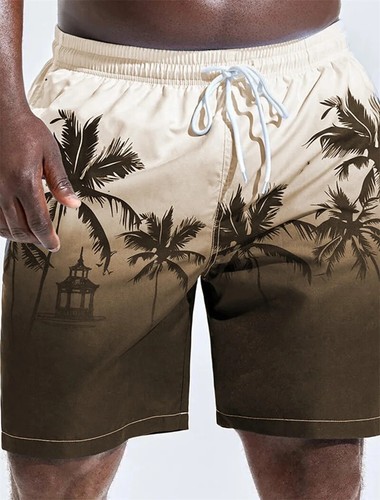 New Men's Beach Shorts Fun 3D Striped Print Swim Trunks Fashion Summer Loose - Bild 29 von 32