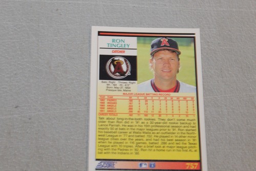 1992 Score Baseball Card Card Complete Finish Fill Your List Set U-Pick #700-893 - Picture 116 of 278