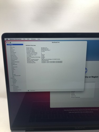 Apple MacBook Pro A2141 2019 i7 2,6GHz 32GB 1TB Grade D - Bild 2 von 10