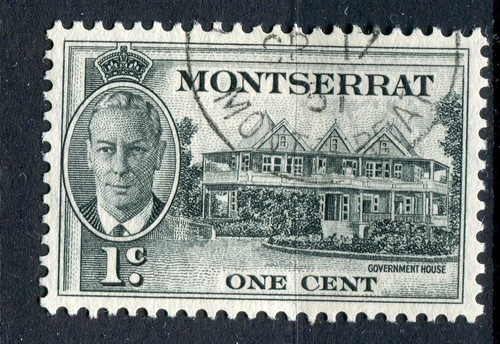 Montserrat KGVI 1951 1c black SG123 very fine used FDI