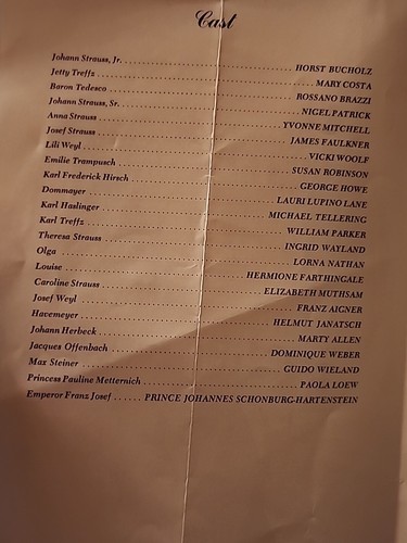 The Great Waltz Movie Film Programme Strauss Horst Buchholz Vintage - Picture 6 of 7