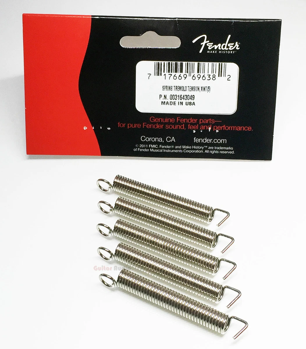 Genuine Fender 5 Nickel Vintage Tremolo Strat Guitar Bridge Tension Springs