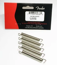 Genuine Fender (5) Nickel Vintage Tremolo Strat Guitar Bridge Tension Springs
