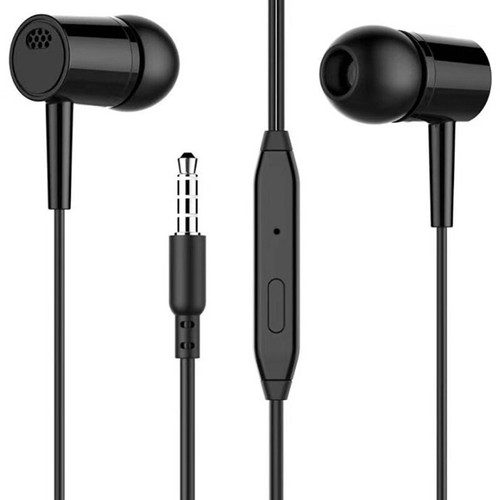 Headset 3.5mm Earbuds High Quality In-ear For Phone Computer Headphone With Mic - Zdjęcie 11 z 11