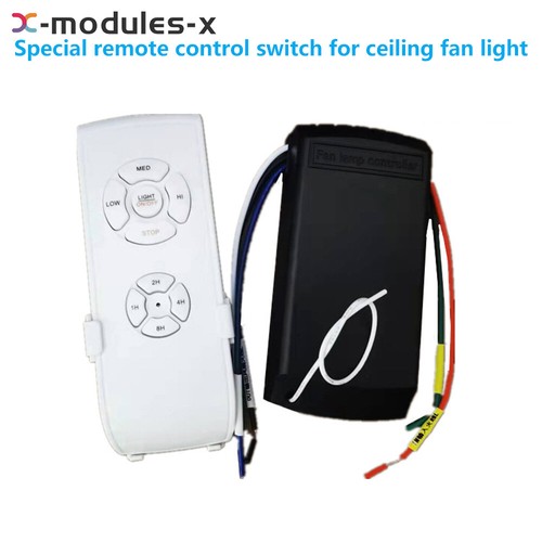 2-Way Universal Ceiling Fan Lamp Light Remote Control Receiver Kit Timing New - Bild 12 von 14