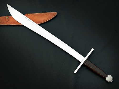 Custom Handmade High Carbon Steel Sword, Falchion Sword - Picture 5 of 9