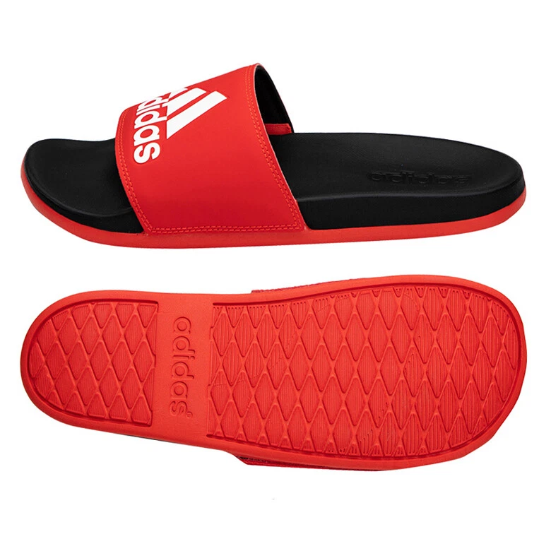 Adidas Adilette Comport Slides Sandals Slipper Red/Black F34722 | eBay