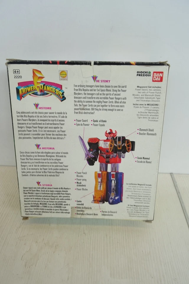 Robot Megazord Power Rangers Bandai 1993 trasformer trasformers - Immagine 2 di 4