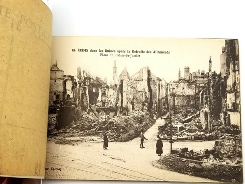 1919 Booklet of 12 Postcards WWI War Ruins of Reims, Marne, France ~ World War I - Picture 3 of 4