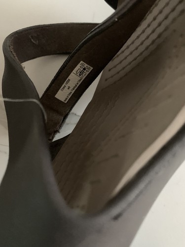 Crocs Women's Cyprus IV Brown Rubber Heels Sandals Size 9 Preowned - Picture 10 of 17