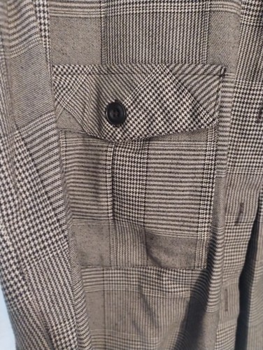 Pull & Bear Button Up Plaid Shacket Women's Size M Black Gray Patten Oversized  - Picture 5 of 14