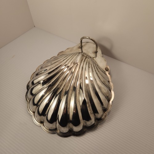 VTG Silver Plate Seafood Shell Serving Dish - W&S Blackinton EXCELLENT Cond - Picture 5 of 8