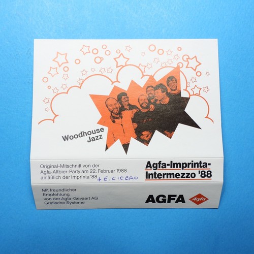 🎧 MC - WOODHOUSE Jazzband - AGFA-Imprinta-Intermezzo '88 * Kassette * AGFA 1988 - Imagen 5 de 6